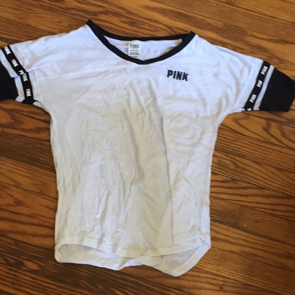 white and black vs pink shirt